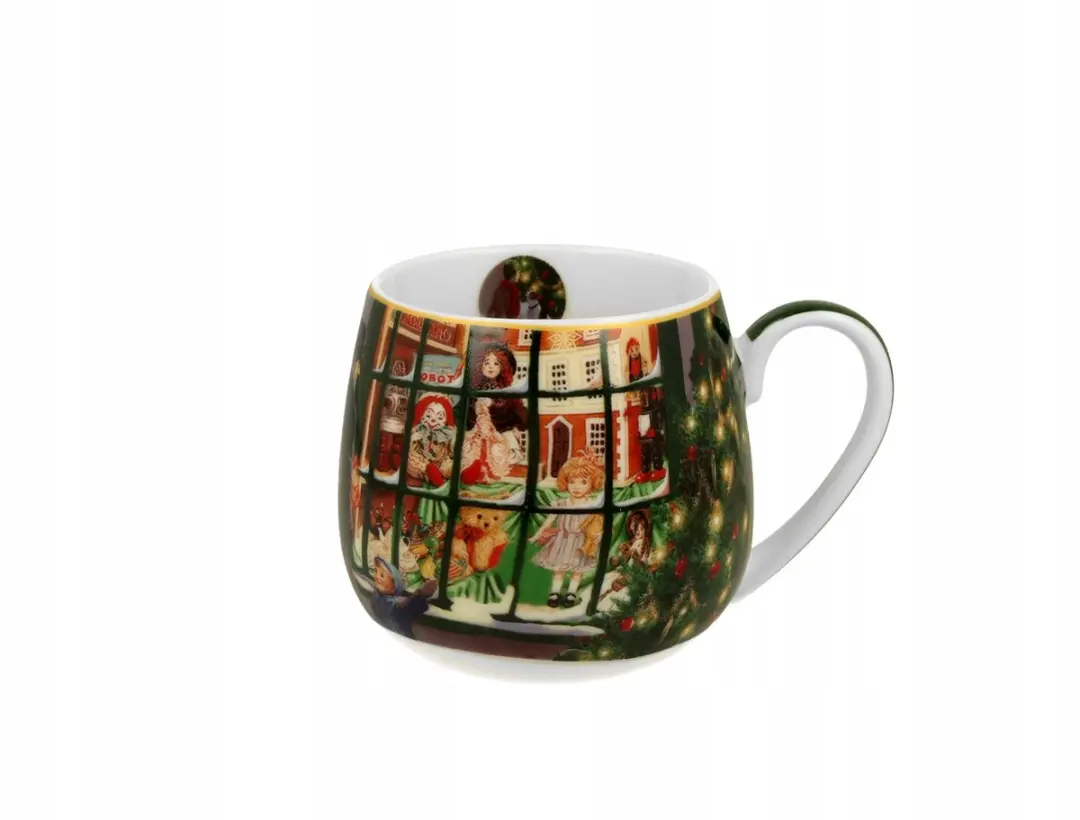 Duo Kerstmok 'Kerstetalage' 430ml - Porselein Multicolor