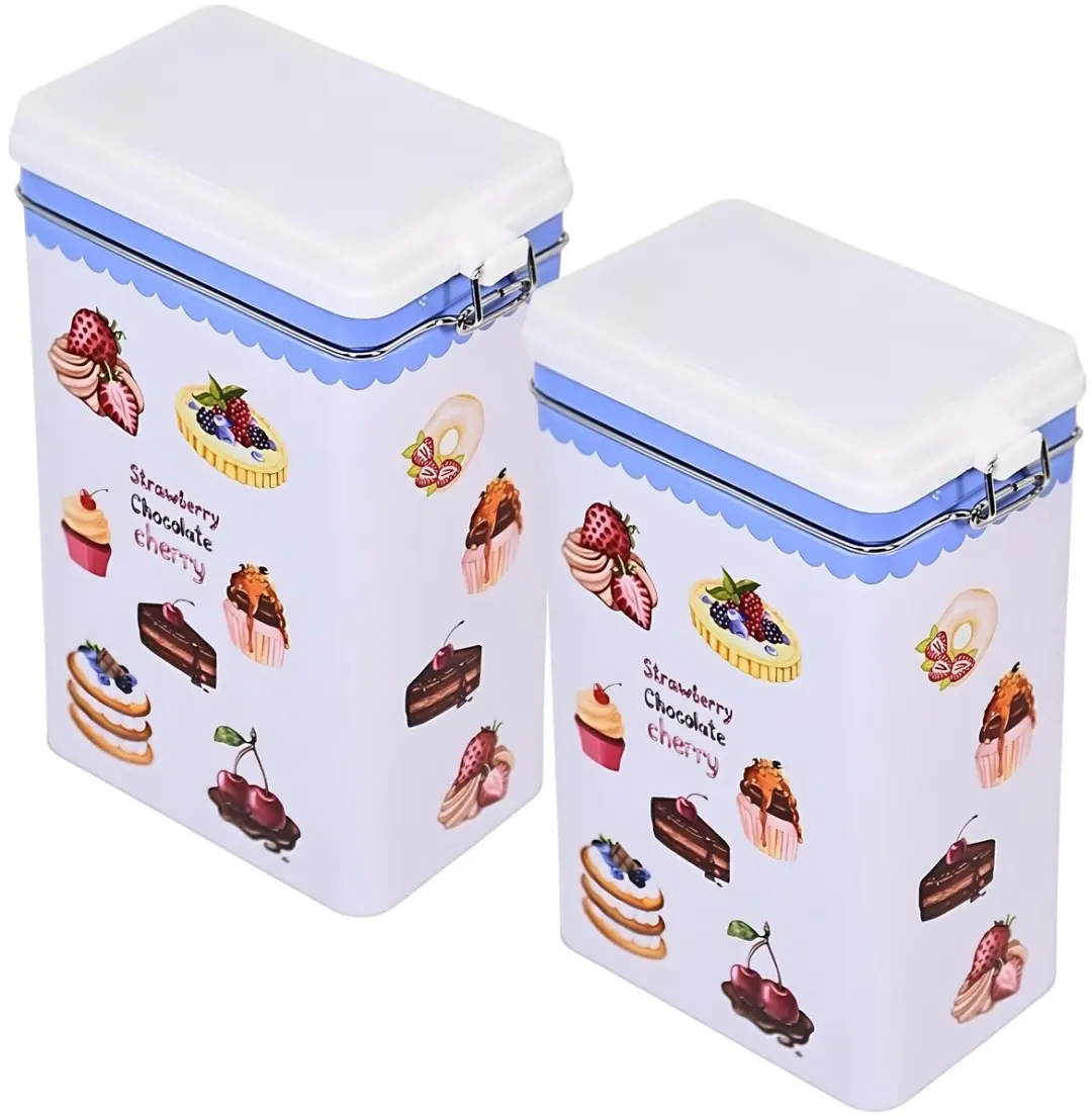 Excellent Houseware Keukenvoorraadblik 2x