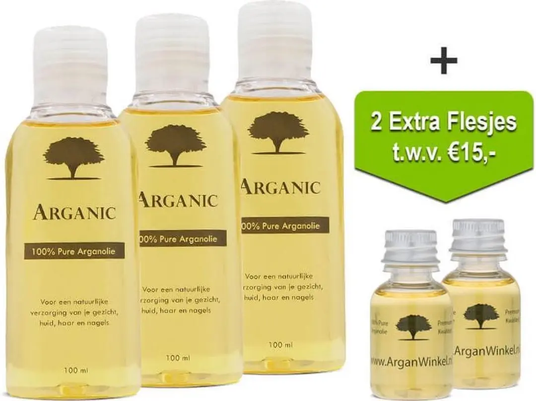 Arganic Pure Arganolie Voordeelbundel 330ml