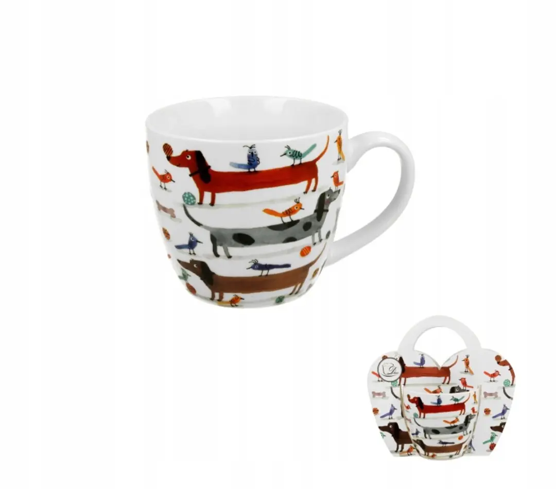 Duo Porseleinen Mok Multicolor