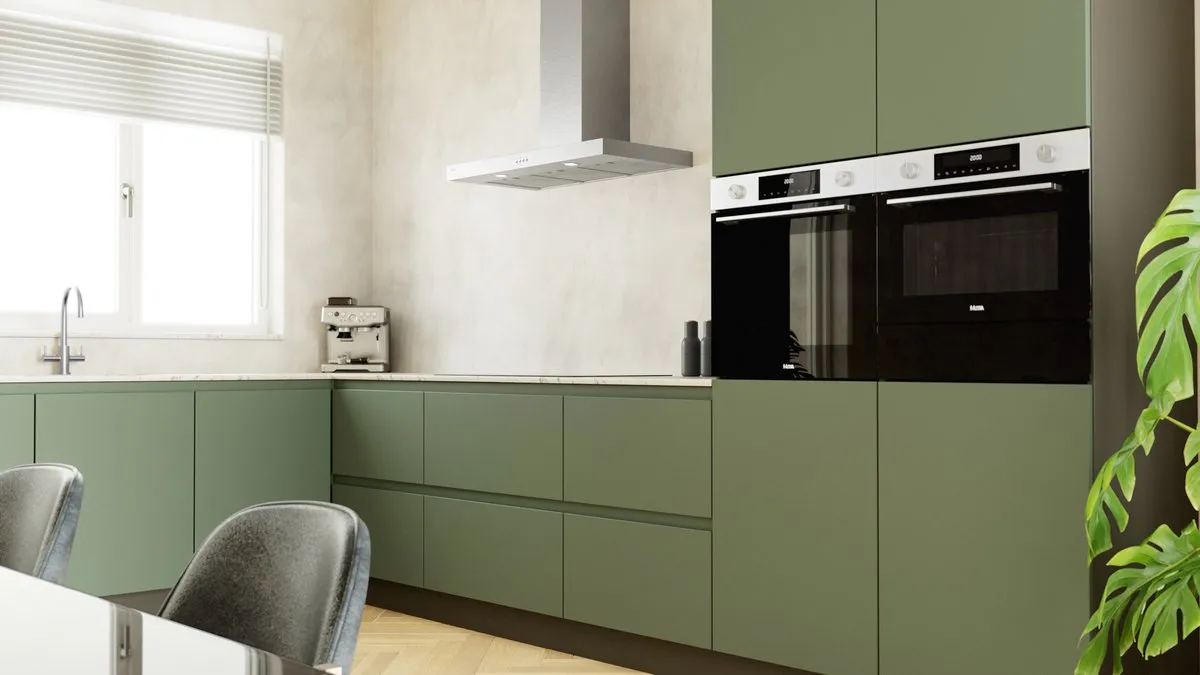Etna AB290RVS Blokmodel Schouwkap 90cm - RVS - 620 m³/u