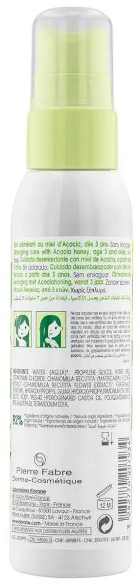 Klorane Haar Junior Ontwarspray 125ml