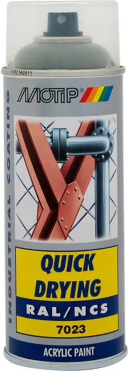 Motip Acryllak Hoogglans RAL 7023 Betongrijs 400ml