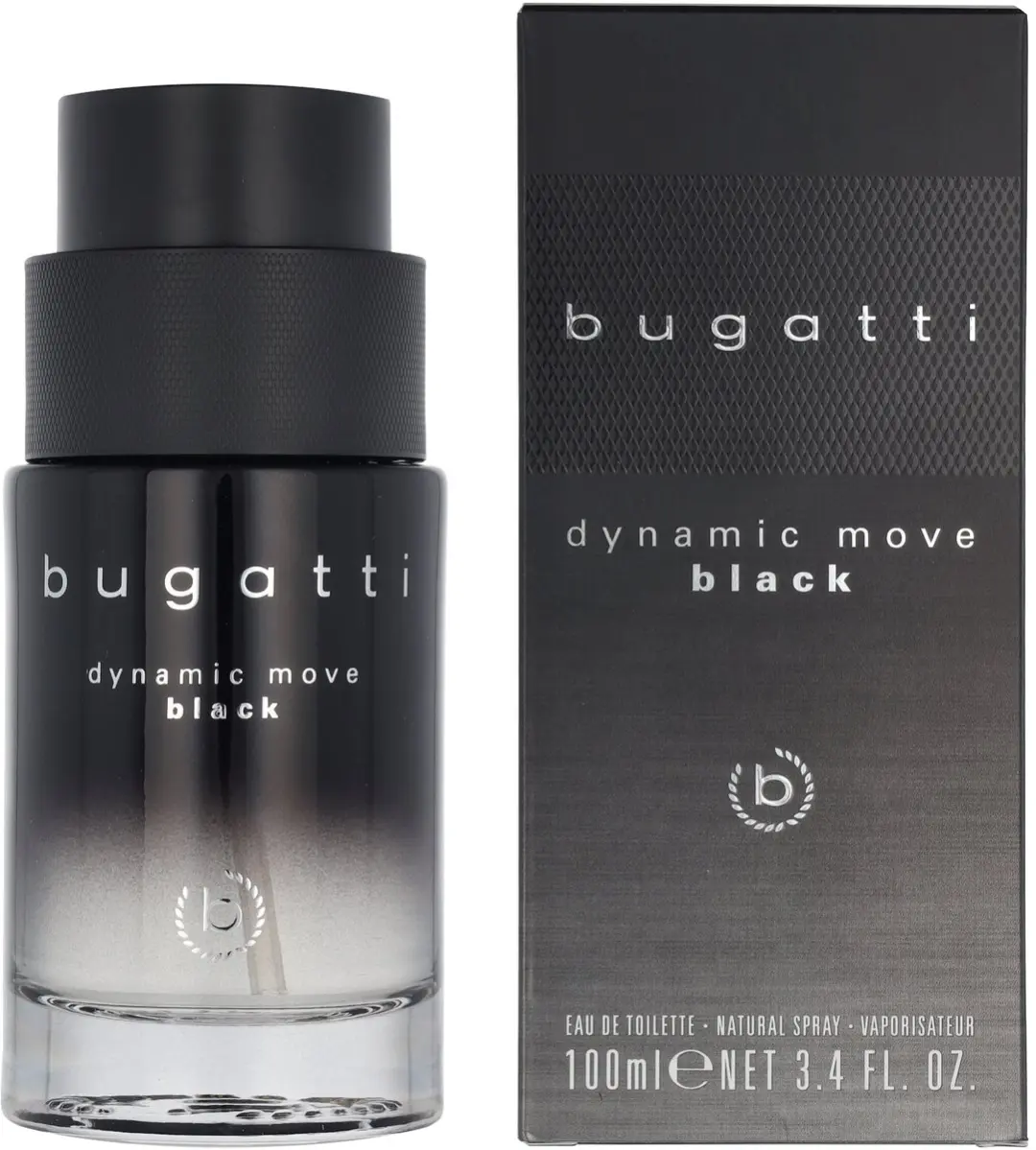 Bugatti Dynamic Move Black Herenparfum 100ml - Oosterse Houtgeur