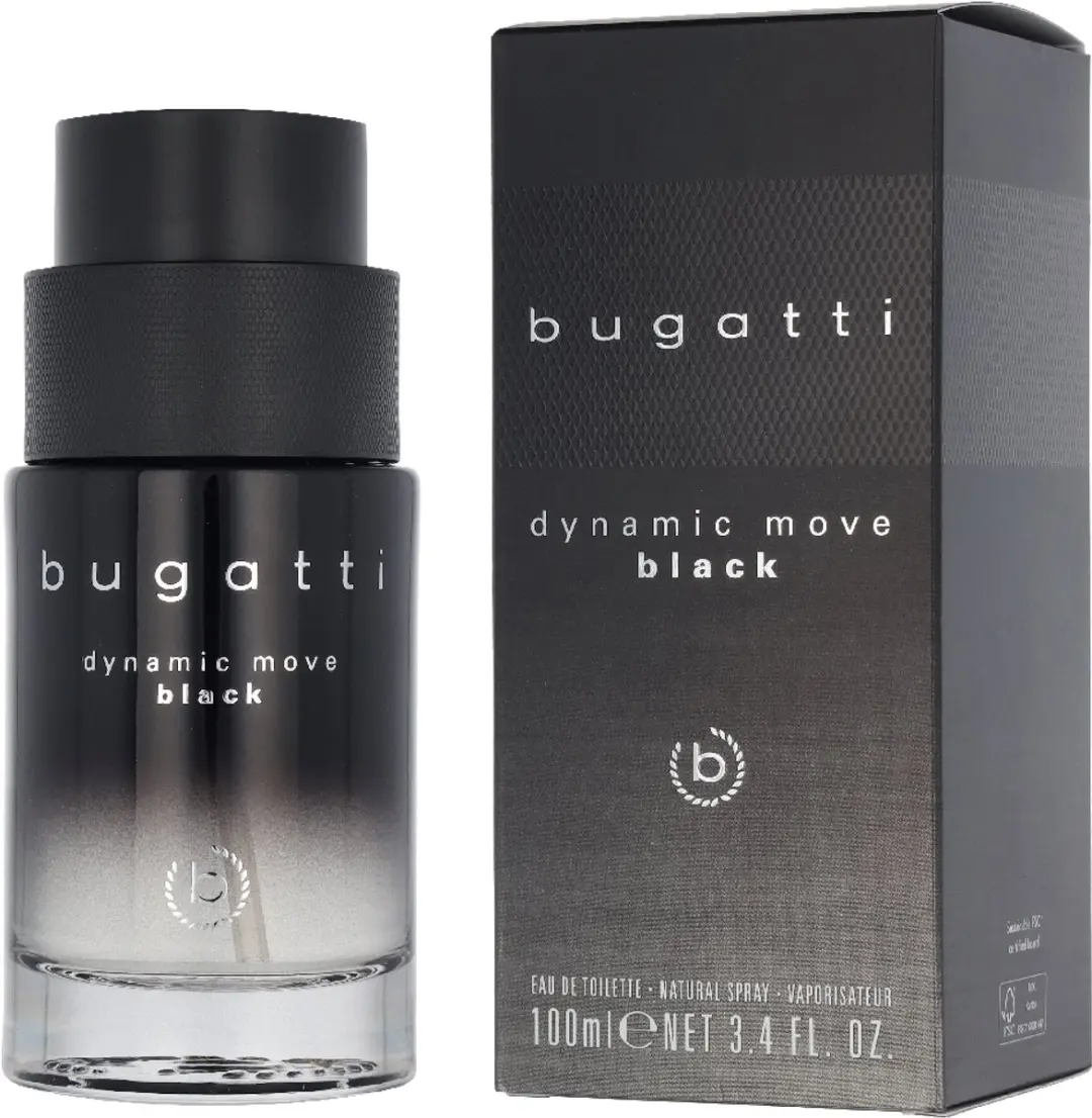Bugatti Dynamic Move Black Herenparfum 100ml - Oosterse Houtgeur