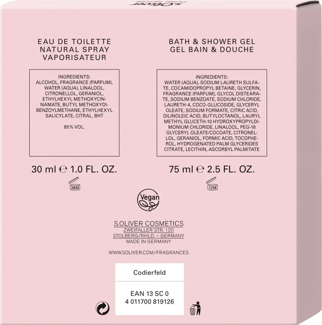 s.Oliver Pure Sense Women Geschenkset - 105ml