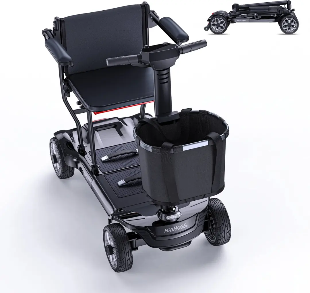 HillMiles MileMate 1 Senioren Scooter 250W - 24V 16Ah - Zwart