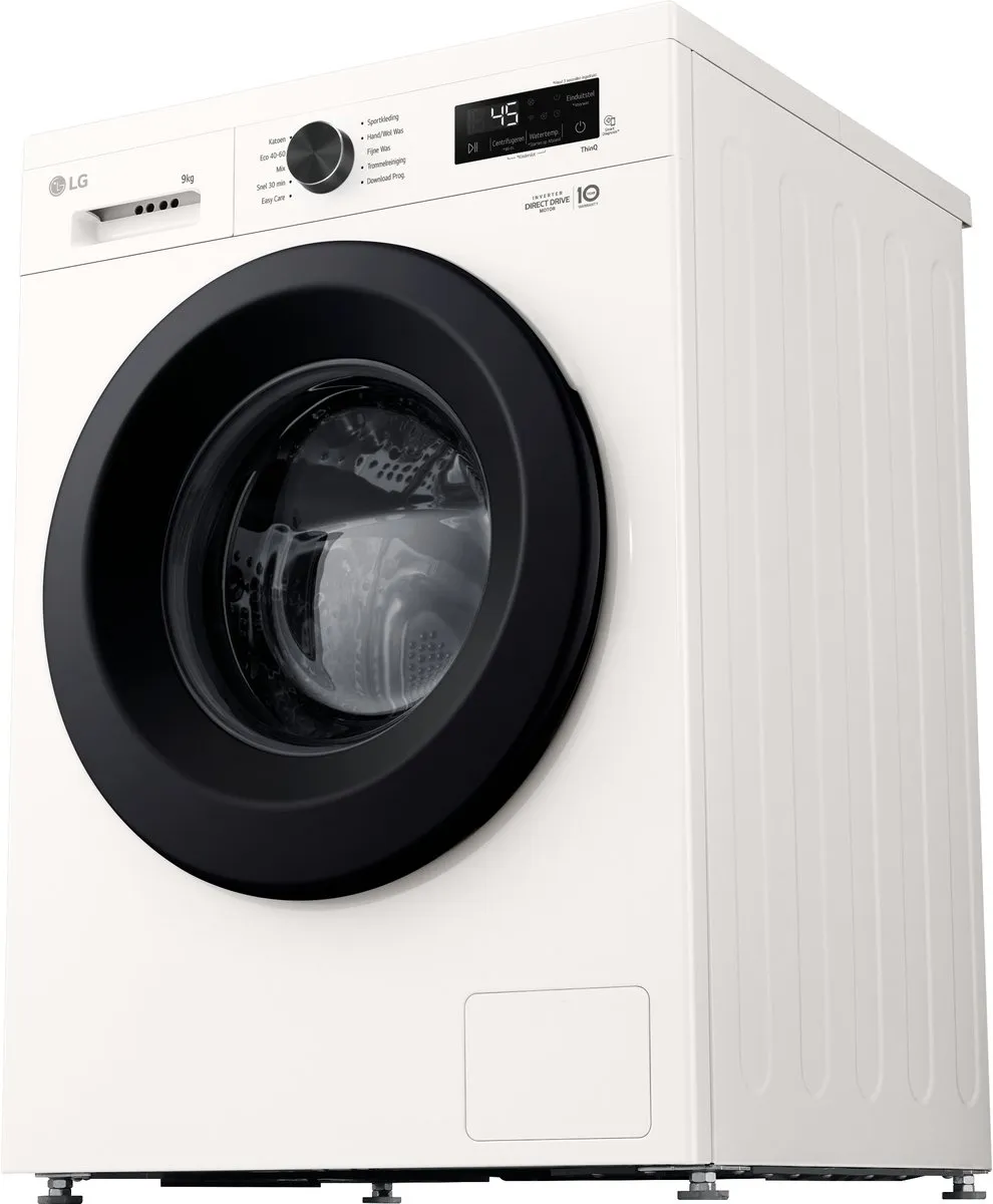 LG F4X1009NWK Wasmachine 9kg - Direct Drive - Wit