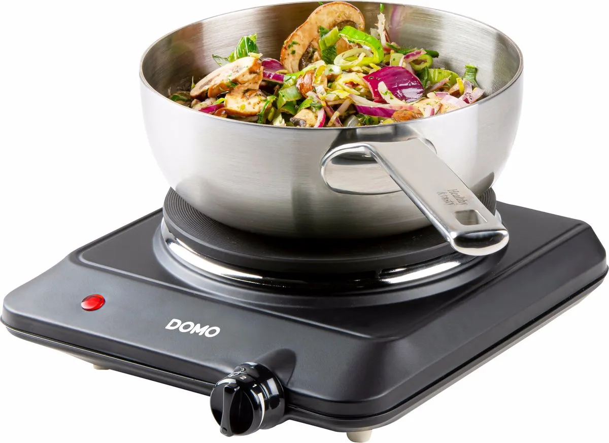 Domo DO30110KP Elektrische Kookplaat 1 Pit - 18cm - Zwart - afbeelding 4 van 6