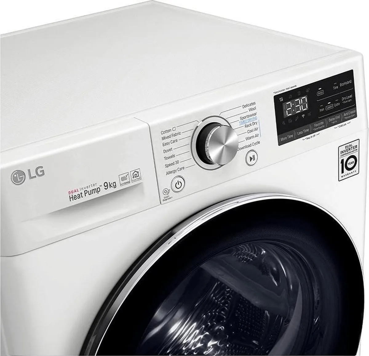 LG RC90V9AV3Q Warmtepompdroger 9 kg - Wit