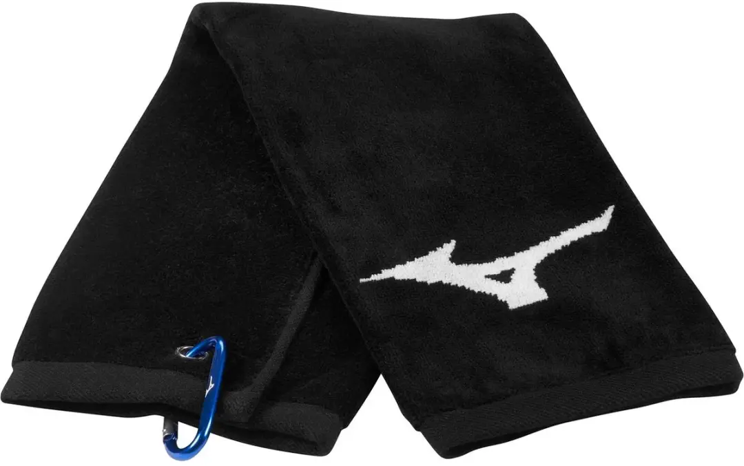 Mizuno RB Trifold Golfhanddoek - Zwart - afbeelding 4 van 4