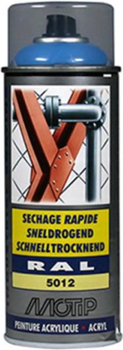 Motip Acryllak RAL 5012 Lichtblauw 400ml