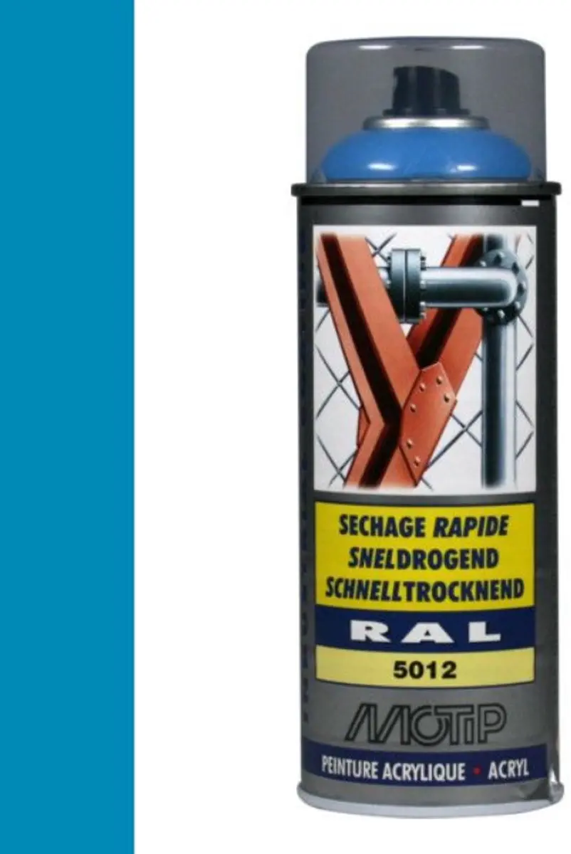 Motip Acryllak RAL 5012 Lichtblauw 400ml