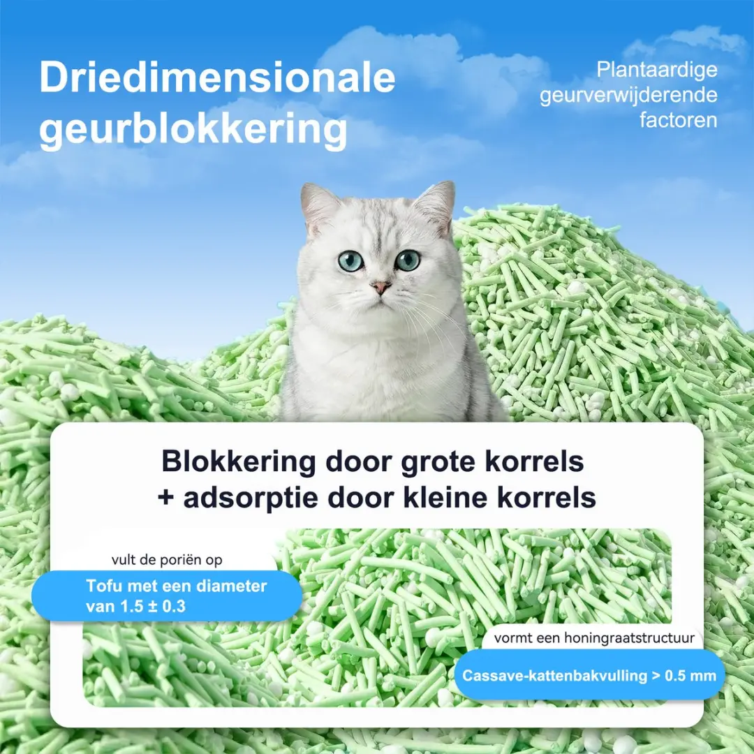 Photonspace Tofu Kattenbakvulling 6x6L - Groene Thee