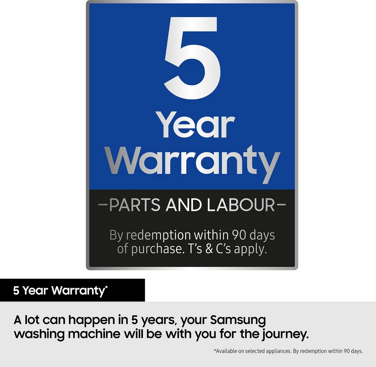 Samsung EcoBubble WW90T4540AE Wasmachine 9kg - AddWash - Wit/Zwart