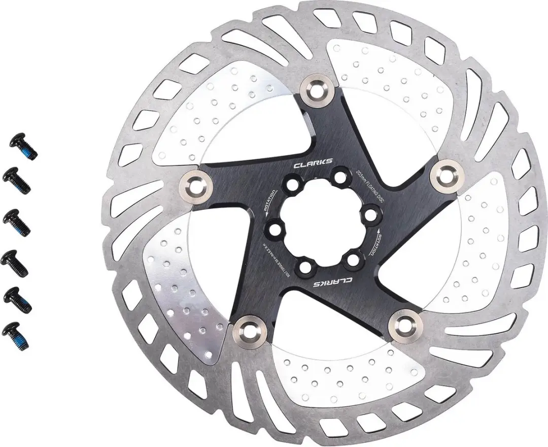 Clarks CFR-11FA Remschijf 203mm - Zilver/Zwart