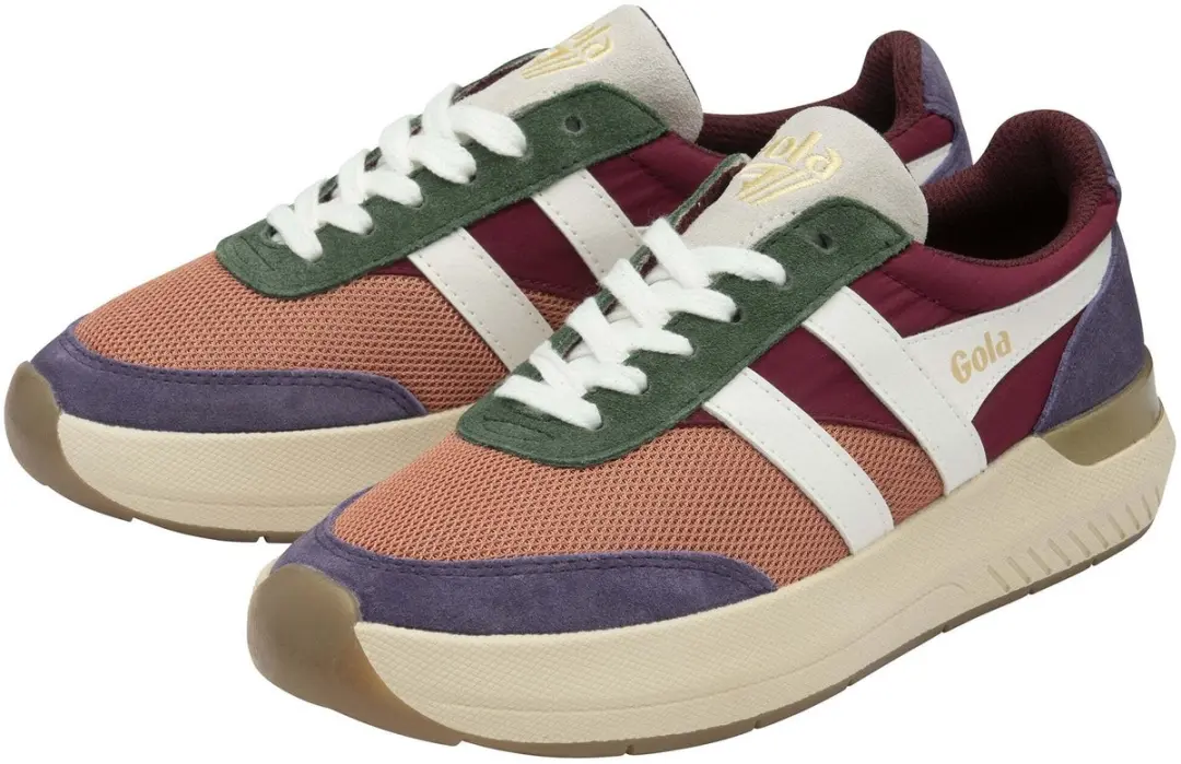 Gola Raven Damestrainers - Terracotta/Cerise/Plum