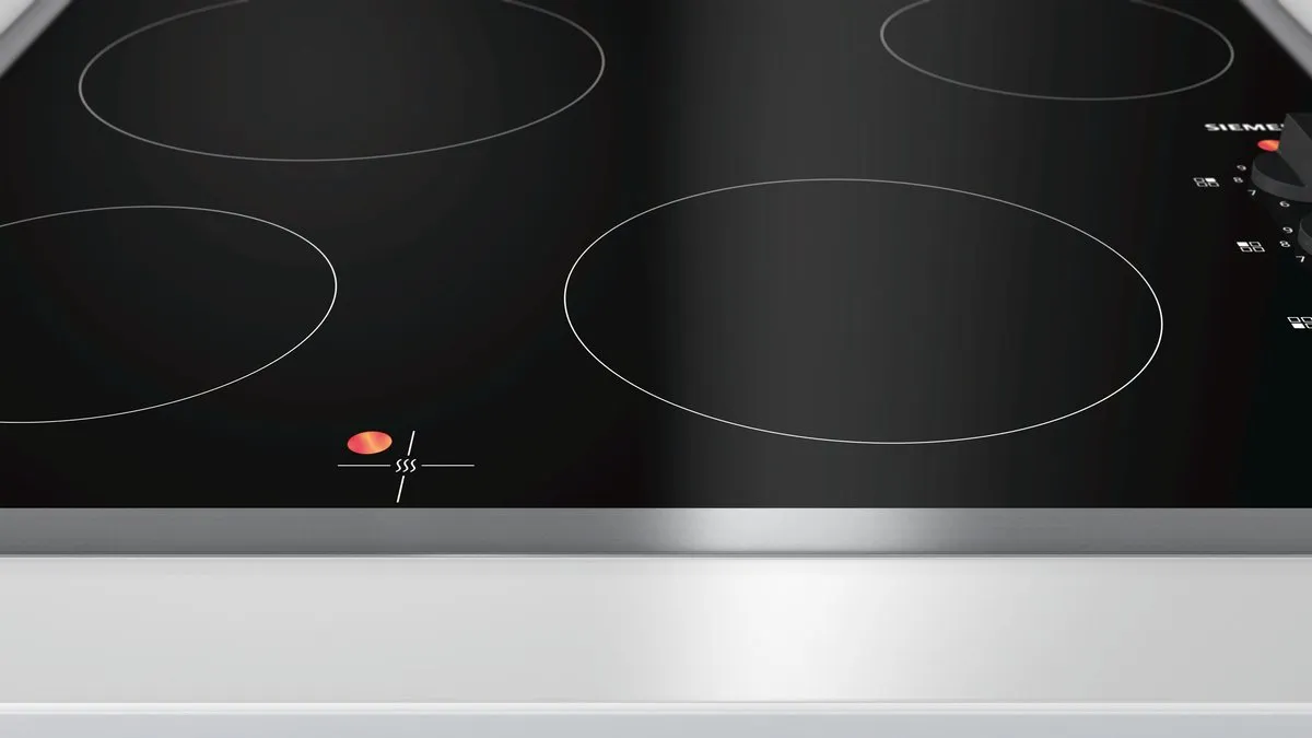 Siemens iQ100 ET645CEA1E Keramische Kookplaat 60cm - 4 Zones - Zwart