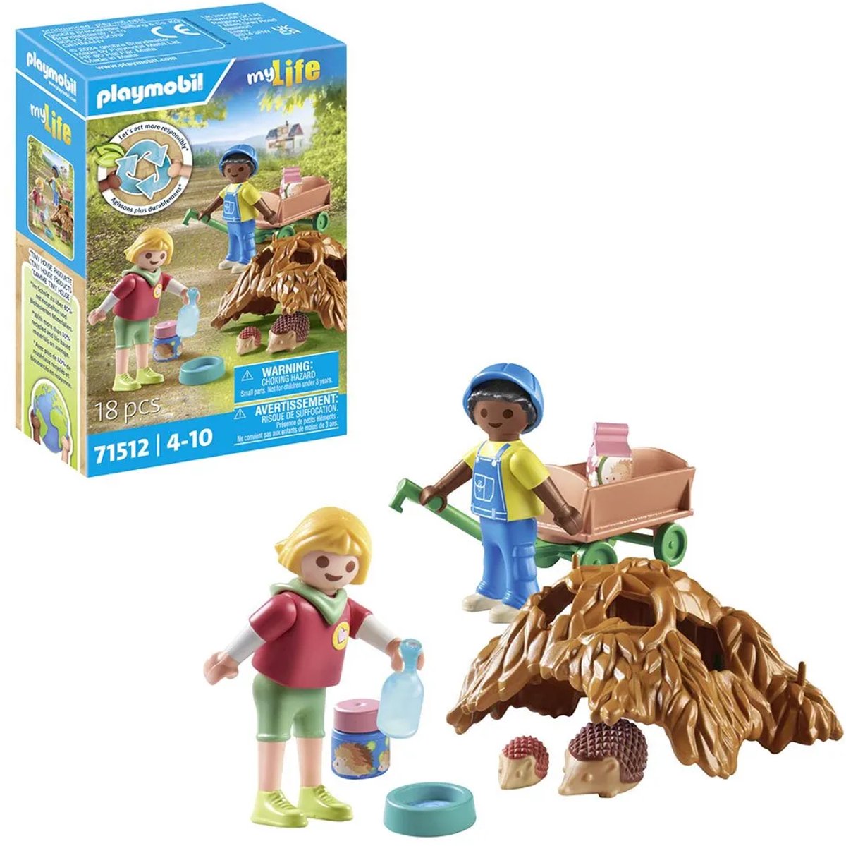 PLAYMOBIL My Life Zorgen voor de egelfamilie - 71512