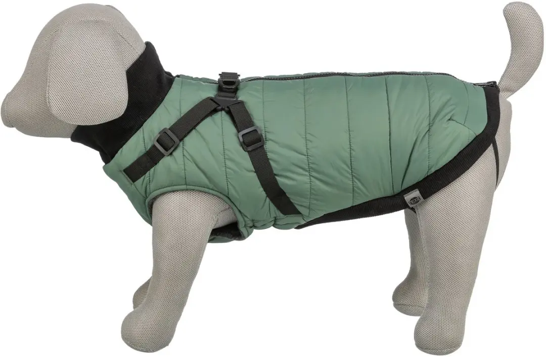 Trixie Hondenjas Saliegroen 33cm - Met Tuig & Reflectie - afbeelding 4 van 6
