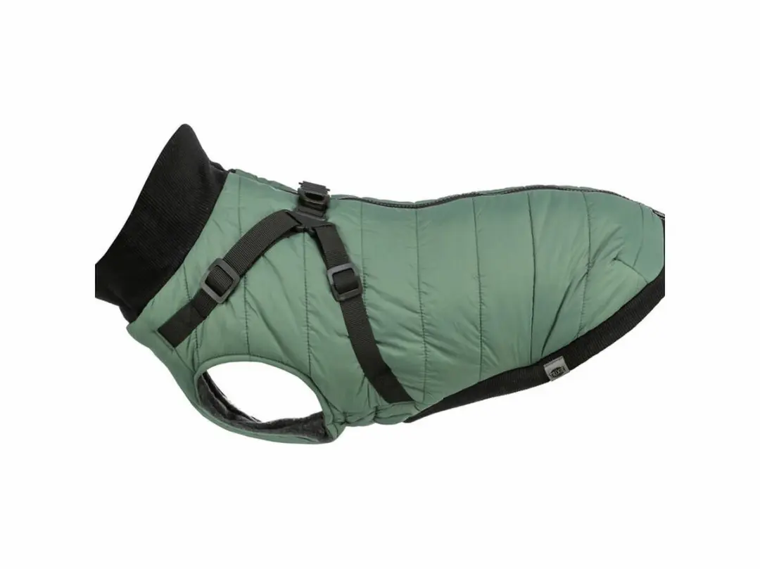 Trixie Hondenjas Saliegroen 33cm - Met Tuig & Reflectie - afbeelding 5 van 6