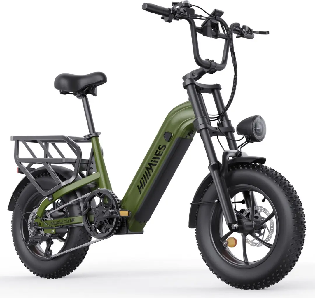 HillMiles MileLink 1 Elektrische Fiets 250W - 48V 18Ah Groen