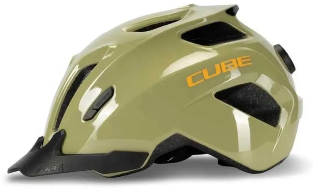 Cube Fink Fietshelm - 46-51 cm - 11 Ventilatiegaten - Olijfgroen