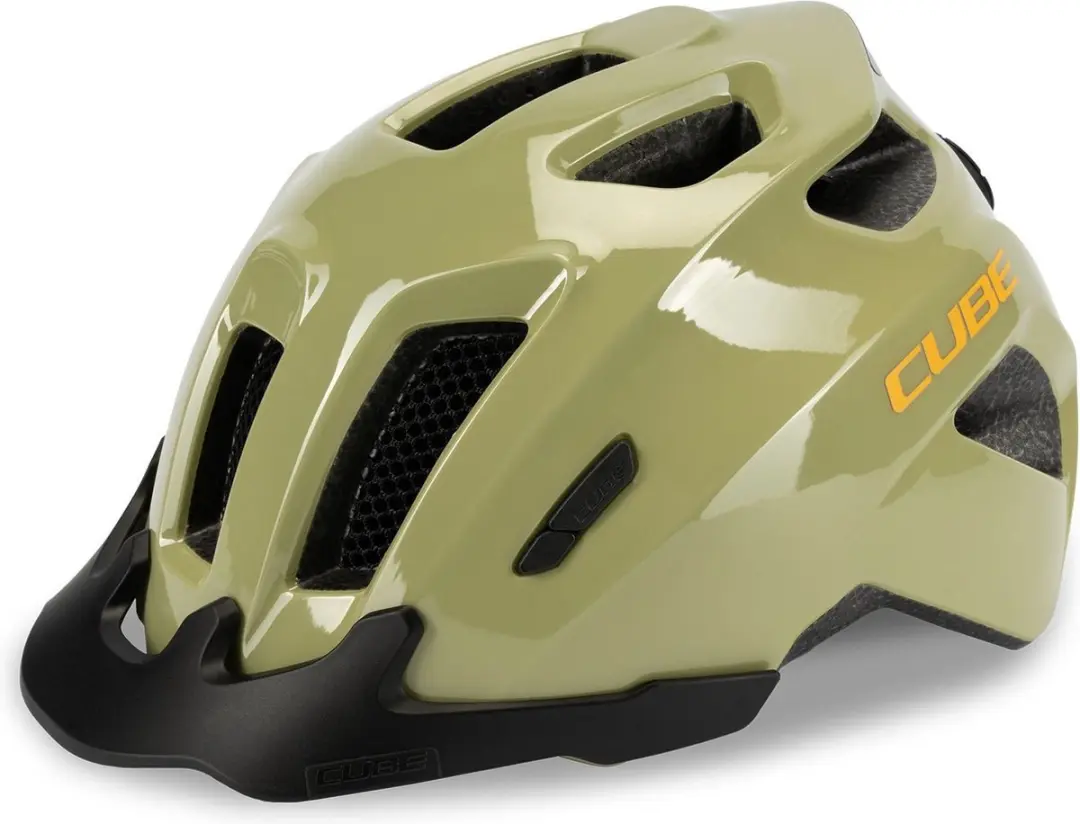 Cube Fink Fietshelm - 46-51 cm - 11 Ventilatiegaten - Olijfgroen