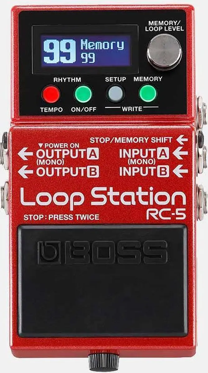 BOSS RC-5 Loop Station - 13 uur stereo opname - Rood - afbeelding 5 van 5