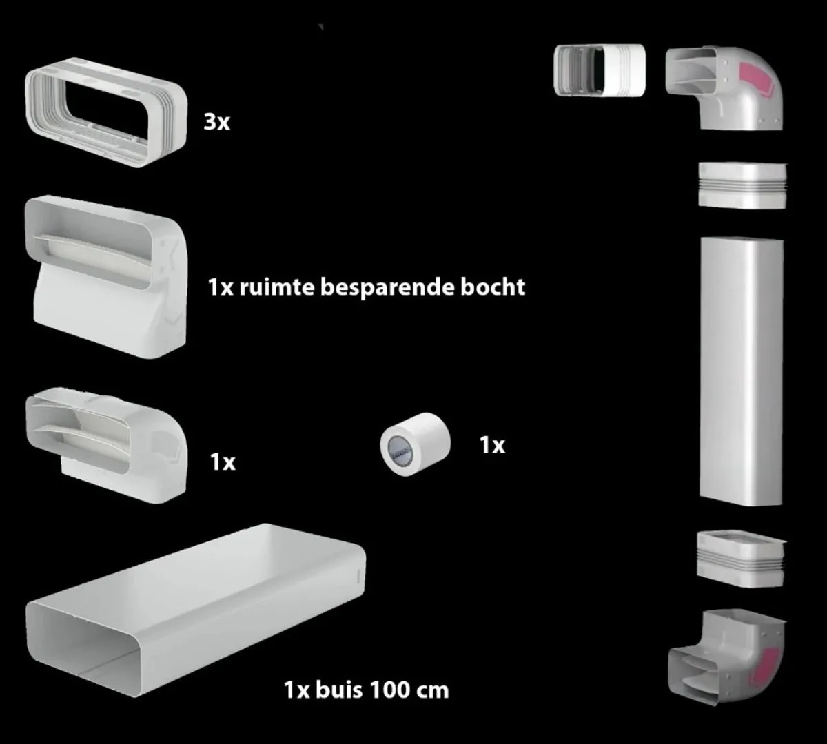 AEG Afvoerbuizenset Inductie Recirculatie 4027801215293