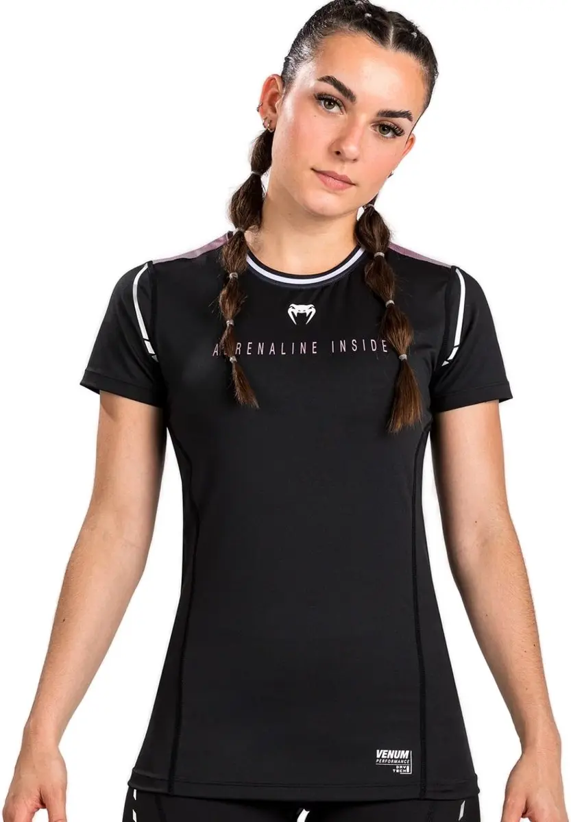 Venum Adrenaline Dry-Tech T-Shirt - L - Zwart/Paars