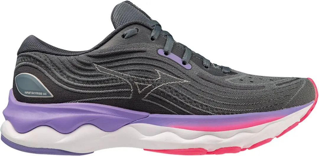 Mizuno Wave Skyrise 4 Sportschoenen 38 - Grijs/Paars/Rozig