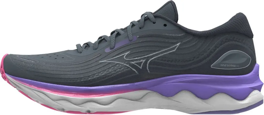 Mizuno Wave Skyrise 4 Sportschoenen 38 - Grijs/Paars/Rozig - afbeelding 6 van 6