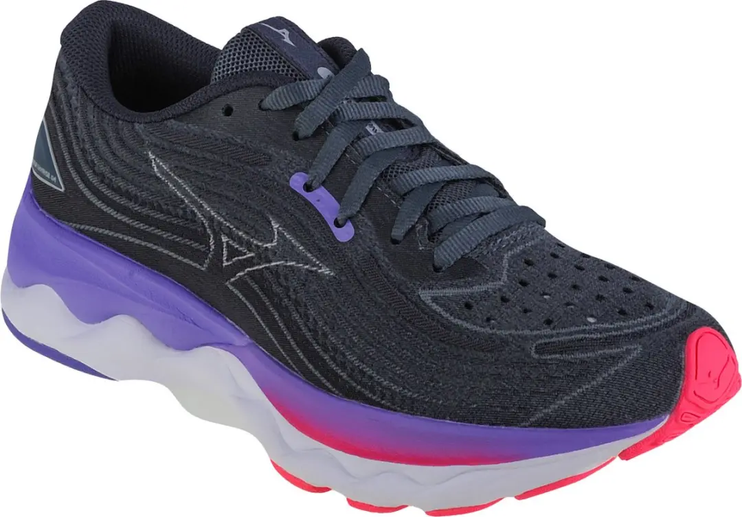 Mizuno Wave Skyrise 4 Sportschoenen 38 - Grijs/Paars/Rozig