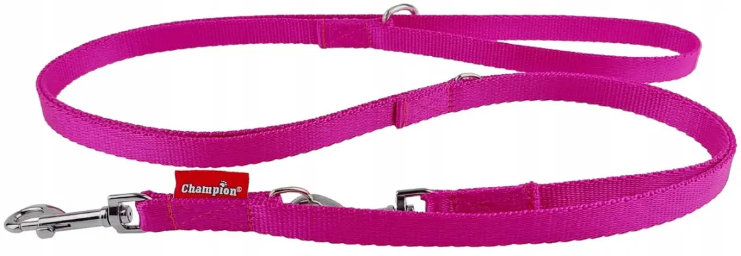 Champion Verstelbaar Hondensnoer 225cm - Fuchsia