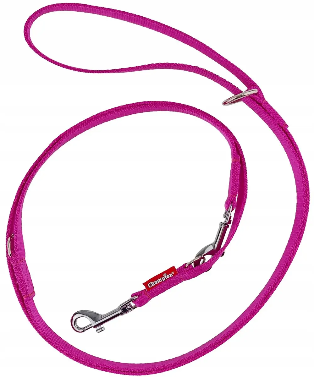 Champion Verstelbaar Hondensnoer 225cm - Fuchsia