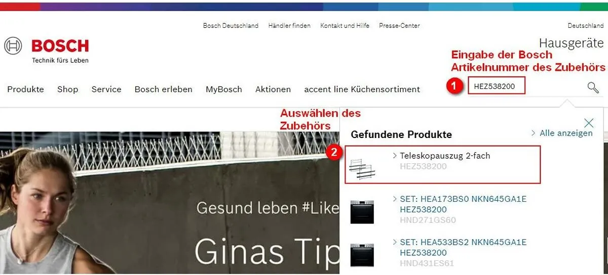 Bosch SMZ5300 Wijnglazenhouder - Grijs