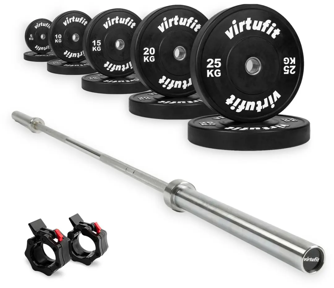 Virtufit Olympische Bumper Plate Halterset 170kg