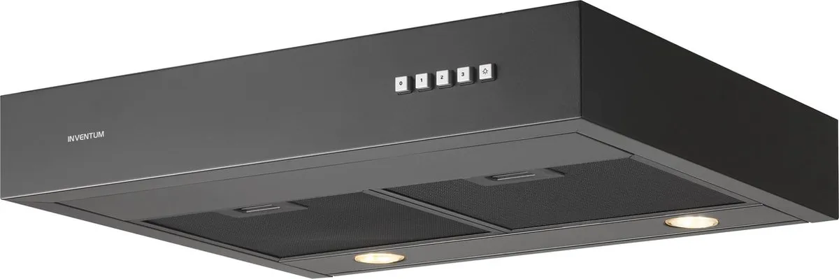 Inventum AKO6015ZWA Onderbouw Afzuigkap 60cm - 350m³/h - Zwart