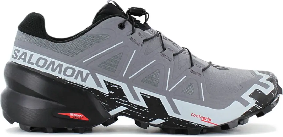 Salomon Speedcross 6 Trailrunningschoenen Heren - 44 - Grijs/Wit/Zwart