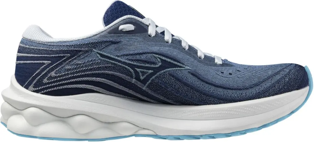 Mizuno Wave Skyrise 5 Hardloopschoenen Dames - 41 - Blauw/Lichtgrijs