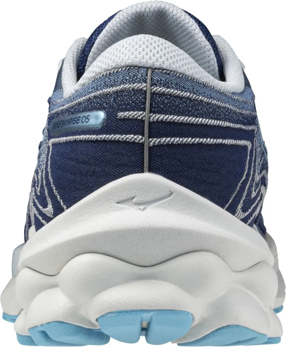 Mizuno Wave Skyrise 5 Hardloopschoenen Dames - 41 - Blauw/Lichtgrijs