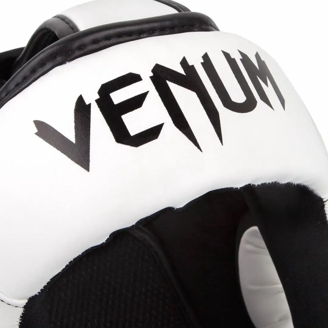 Venum ELITE Headgear Kickboks - Wit/Zwart