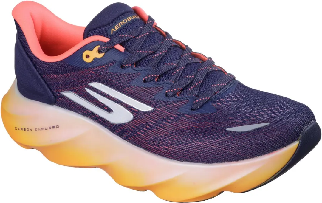 Skechers SKX AERO BURST Heren Sportschoenen 45.5 - Donkerblauw/Oranje - afbeelding 6 van 6