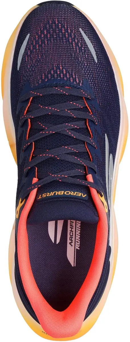 Skechers SKX AERO BURST Heren Sportschoenen 45.5 - Donkerblauw/Oranje