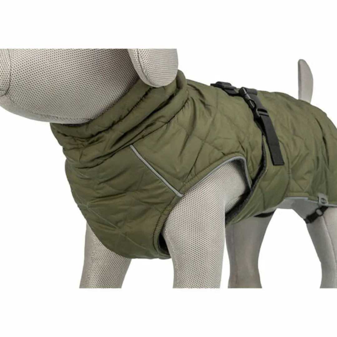Trixie Hondenjas Minot Olijfgroen 50cm - Waterdicht - afbeelding 3 van 6
