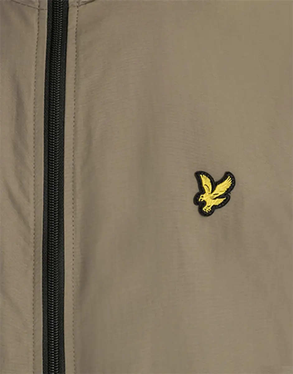 Lyle & Scott Contrast JK2552V Hooded Jacket - Khaki/Ash/Jet Black