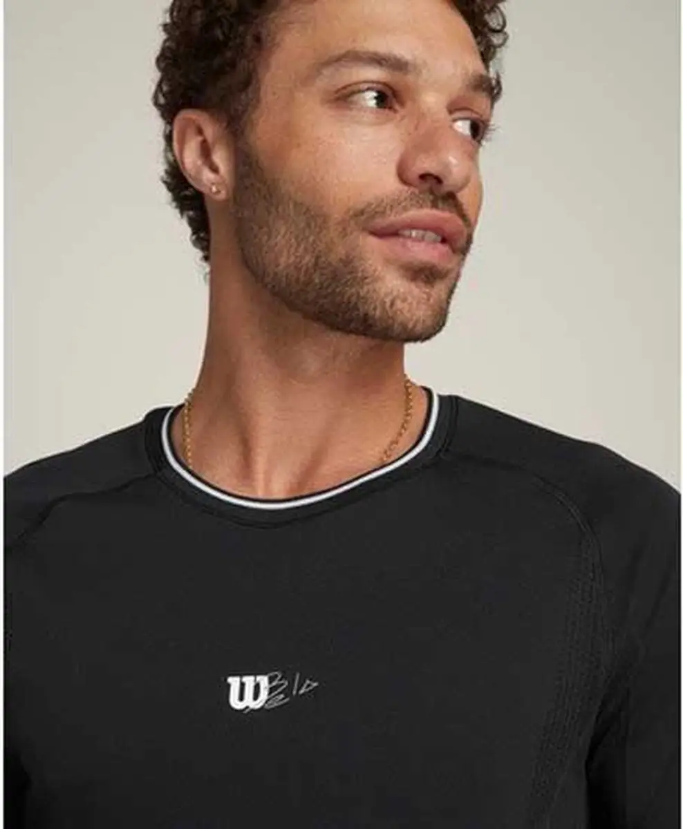 Wilson Series Seamless Crew 2.0 T-shirt - Zwart L