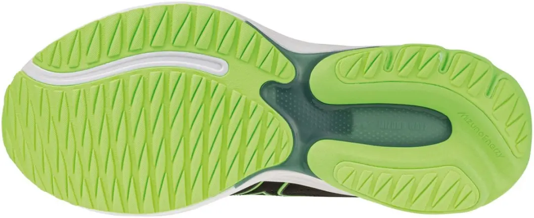 Mizuno Wave Ultima 17 Heren Hardloopschoenen 45 - Zwart/Groen - afbeelding 6 van 6
