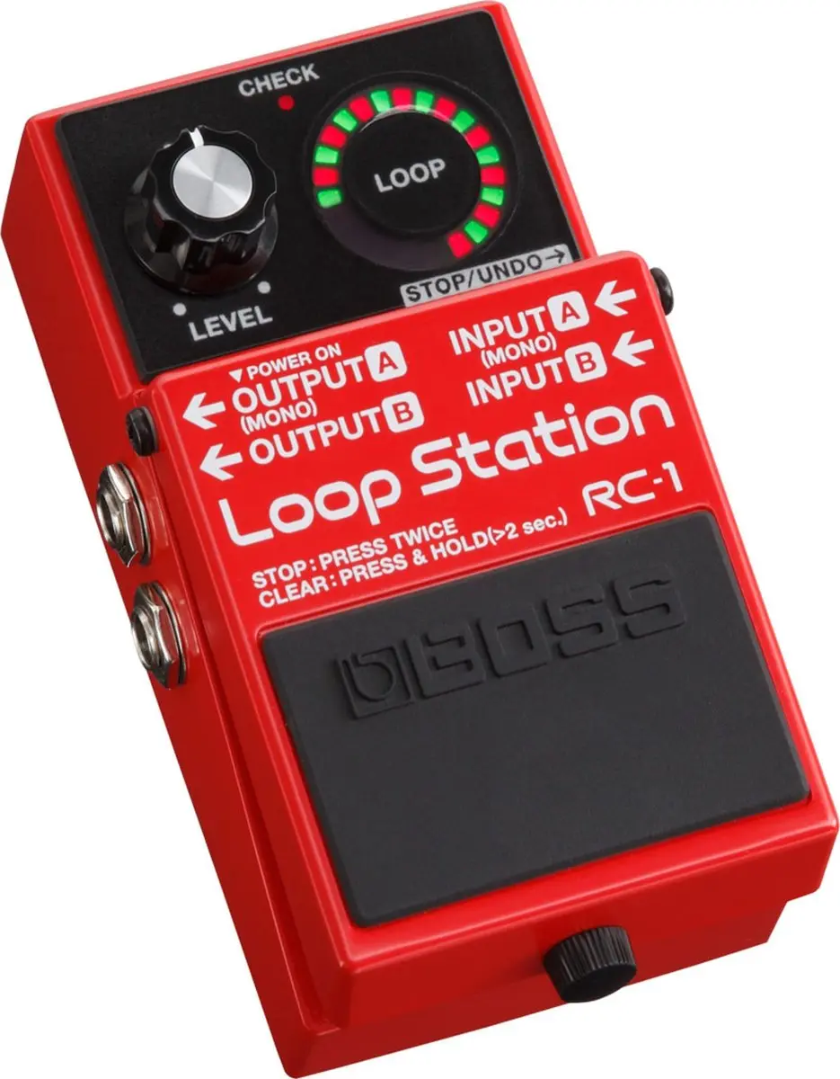 BOSS RC-1 Loop Station - Rood - afbeelding 2 van 3
